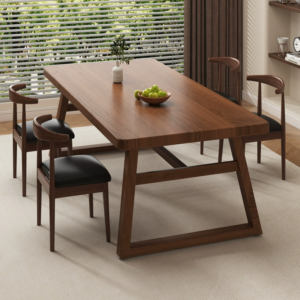 Solid Wood Rectangular Conference Table